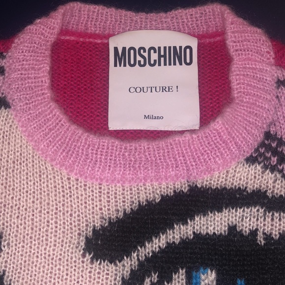 MOSCHINO couture designer sweater-STATEMENT PIECE - Picture 3 of 10